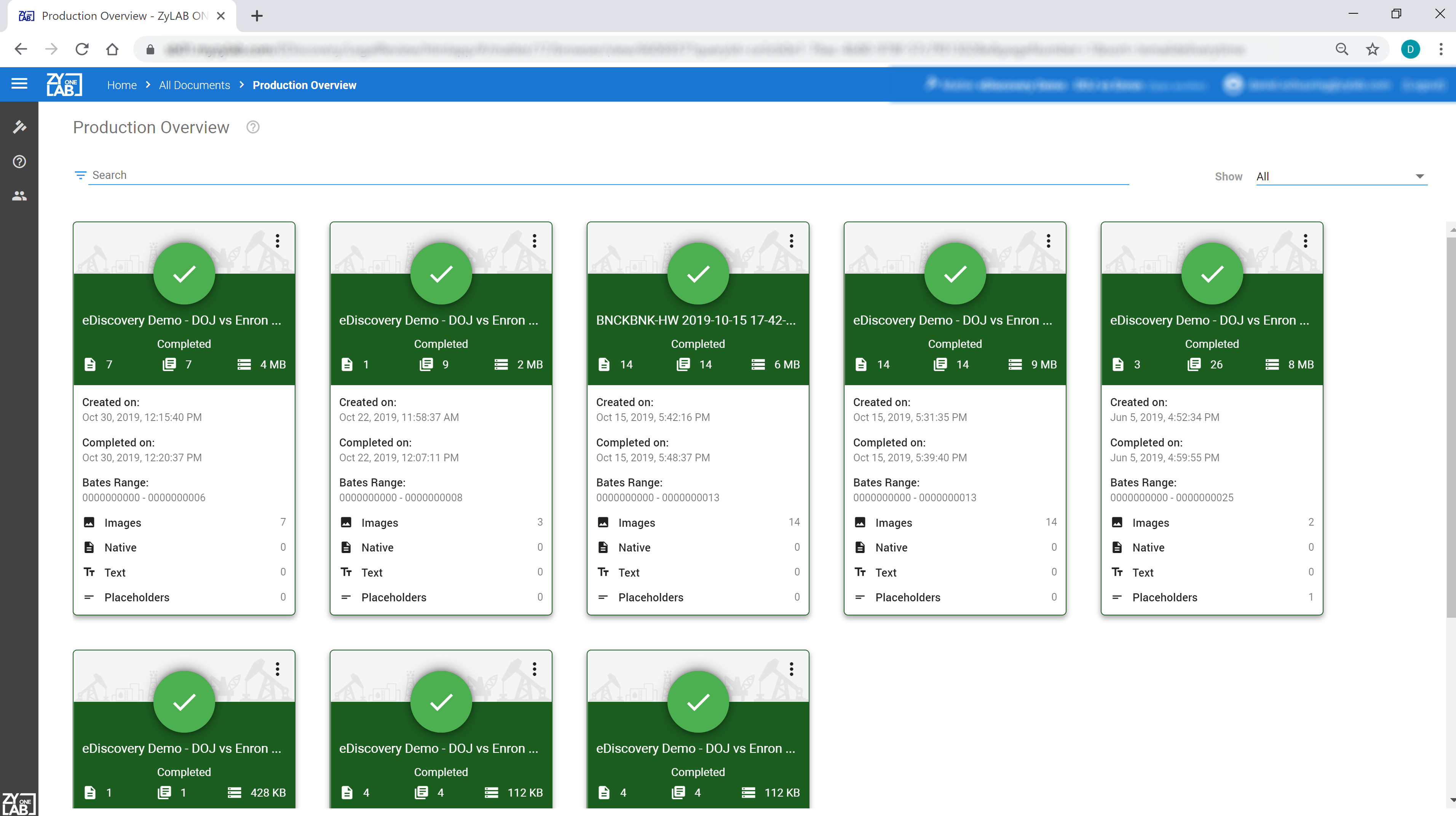 Best EDiscovery Software: ZyLAB ONE As A Service (SaaS) Products